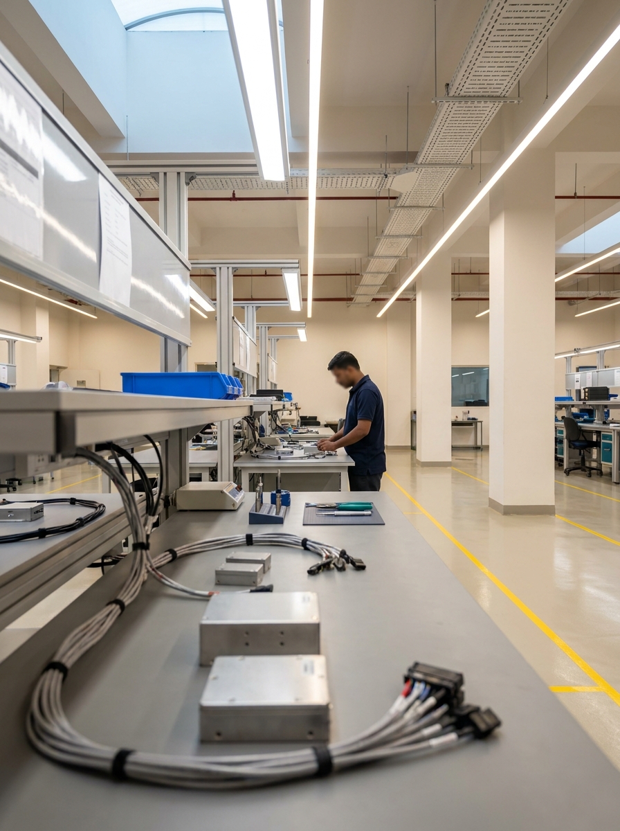 Supplemental views of manufacturing and integration areas at the Gurugram facility